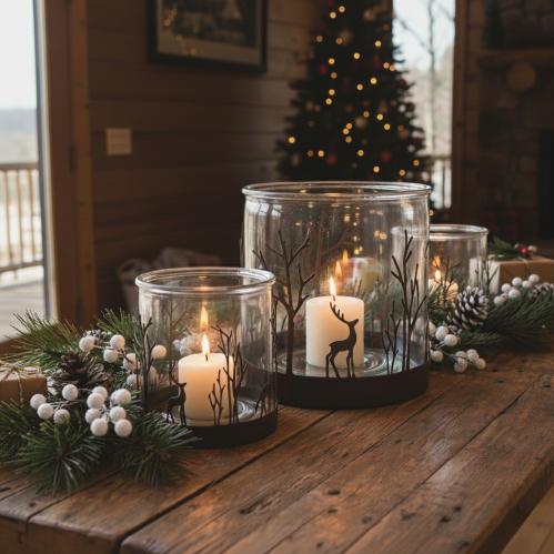 Lyslykt – Skogen – Stor – Ø15 x 15 cm - www.frokenfraken.se