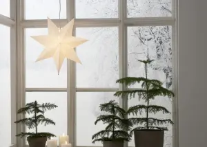Adventsstjerne - Papir LYSA - 43 cm - www.frokenfraken.se