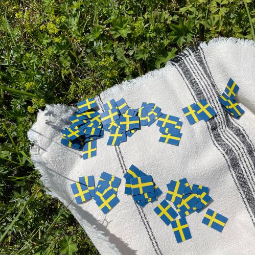 Konfetti - Svenska flaggan 150-pakke - www.frokenfraken.se
