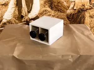 Krydderhylle – Hvit – Med glasskrukker – 17 x 13 x 18 cm - www.frokenfraken.se