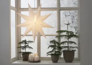 Adventsstjerne - Papir LYSA - 80 cm - www.frokenfraken.se