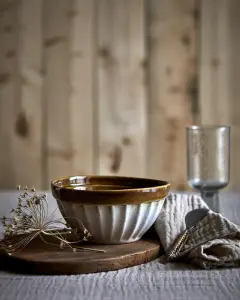 Skål L - Costa - Elfenben/sennepsgul - Ø16 x 8 cm - www.frokenfraken.se