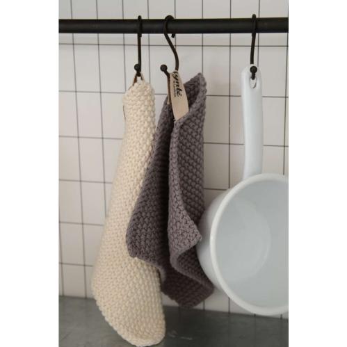 Disktrasa - Creme stickad - www.frokenfraken.se