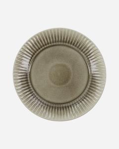 Middagstallerken - Pleat Grå/Brun - 12-pakning - Ø27 cm - www.frokenfraken.se