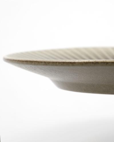 Middagstallerken - Pleat Grå/Brun - 12-pakning - Ø27 cm - www.frokenfraken.se