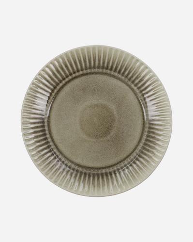 Middagstallerken - Pleat Grå/Brun - 12-pakning - Ø27 cm - www.frokenfraken.se