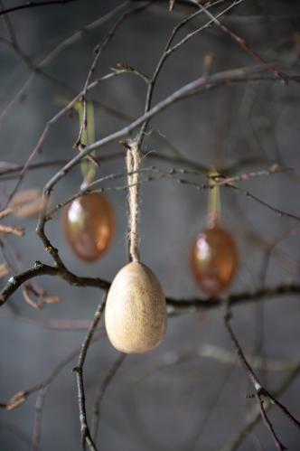 Egg - Hengende - Tre - 5 cm - www.frokenfraken.se