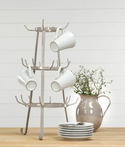 Kanne - Emalje Sandfarget - 18 cm - www.frokenfraken.se