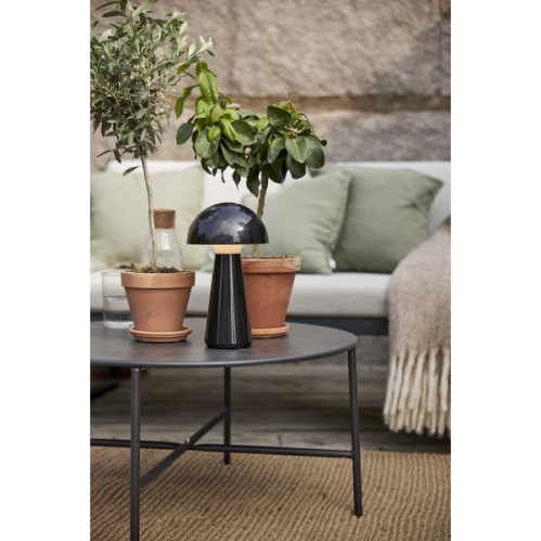 Bordslampe Utendørs - Sopp Svart- 28 cm - www.frokenfraken.se