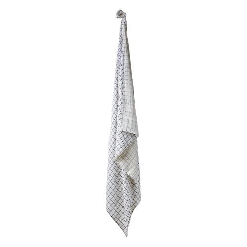 Rutete Bordduk - Hvit/Svart - 220 x 140 cm - www.frokenfraken.se