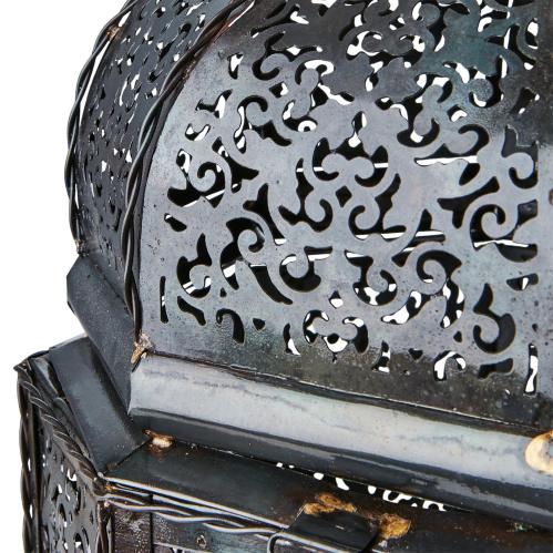 Lykt Orient - 3 størrelser - Svart - Ø16 x 30/34 cm - www.frokenfraken.se