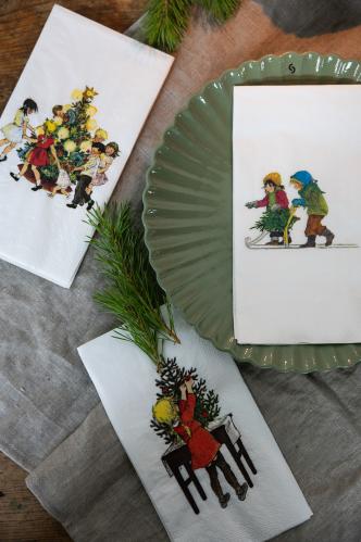 Serviett - Barna i Bakkeby - Kapittel 2 - 11 x 21 cm - www.frokenfraken.se