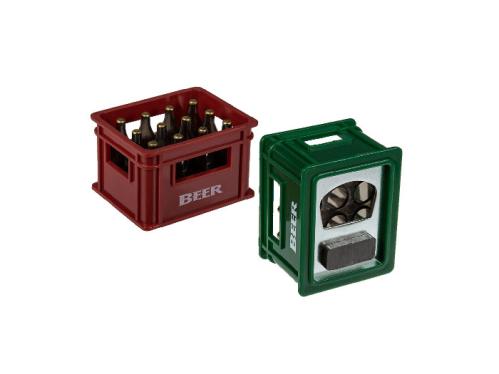 Flaskåpner med magnet - 2-pakning - rød/grønn - Ølback - 6 cm - www.frokenfraken.se