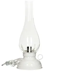 Fotogenlampe med strøm - Kremhvit - 42 cm - www.frokenfraken.se