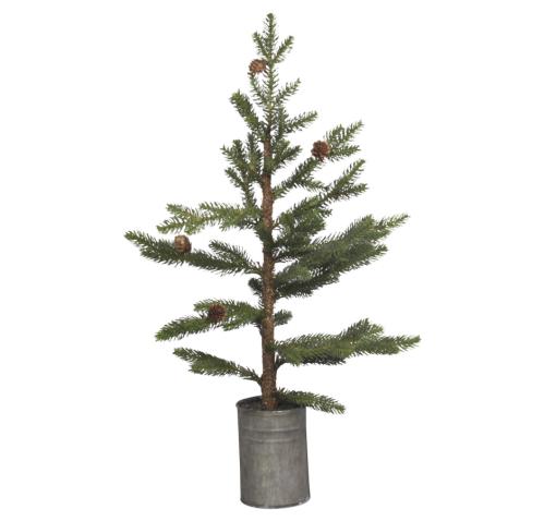 Juletre i sinkpotte 68 cm - www.frokenfraken.se