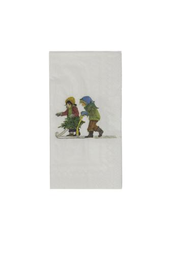 Serviett - Barna i Bakkeby - Kapittel 2 - 11 x 21 cm - www.frokenfraken.se