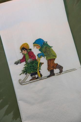 Serviett - Barna i Bakkeby - Kapittel 2 - 11 x 21 cm - www.frokenfraken.se