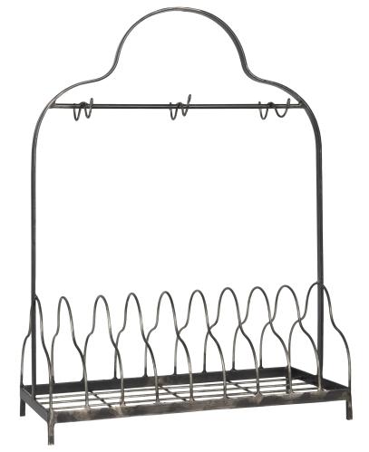 Tallerkenstativ med kroker for kopper - 54 x 39.5 cm - www.frokenfraken.se