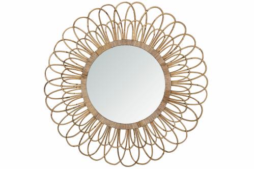 Veggspeil - Bambus - Bloom - Ø92 x 2,5 cm - www.frokenfraken.se