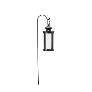 Hengende lyslykt på pinne - Svart - 65 cm - www.frokenfraken.se