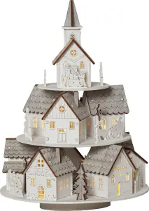 Julstjerne - Spilledåse med belysning - 29 cm - www.frokenfraken.se