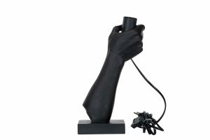 Lampfot - Hand - Svart - 17,5 x 9 x 31 cm - www.frokenfraken.se