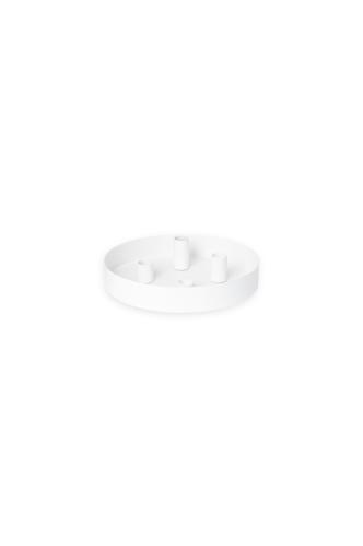Bordlysestake – SUND – 4 lys magnet – Hvit – Ø24 cm - www.frokenfraken.se