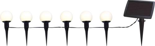 Solcelle Lyslenke - 6 stk - varm hvite LED-lys - 5 m - www.frokenfraken.se