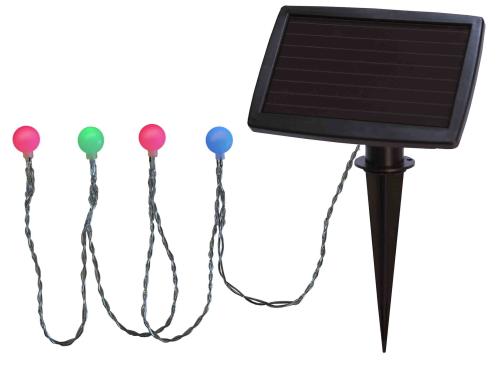 Solcelle Lyslenke - Multi - 20 LED-pærer - 4,7 m - www.frokenfraken.se