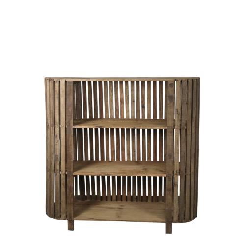 Skap/Sidebord med 4 hylleplan – Natur – 115 x 116 x 37 cm - www.frokenfraken.se