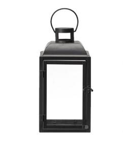 Lyslykt – Matt svart – 30 cm - www.frokenfraken.se