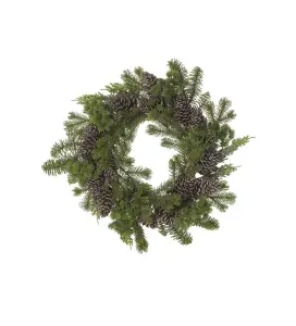 Krans med kottar - Grønn - Ø45 cm - www.frokenfraken.se