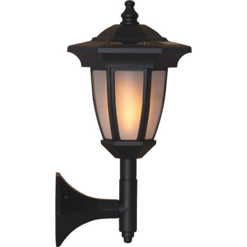 Solcellelampe med multifunksjon - Lykt/Vegglykt/Stolpe/Ganglys - www.frokenfraken.se