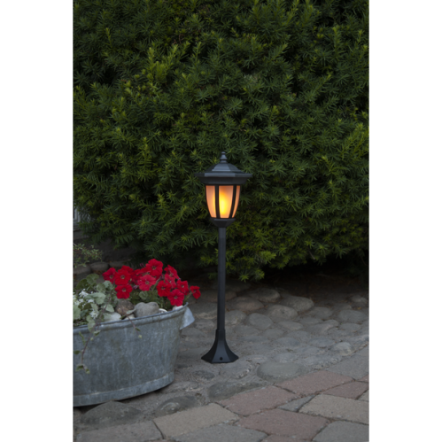 Solcellelampe med multifunksjon - Lykt/Vegglykt/Stolpe/Ganglys - www.frokenfraken.se