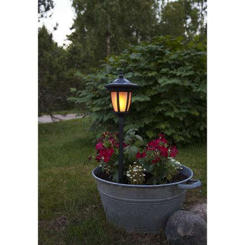 Solcellelampe med multifunksjon - Lykt/Vegglykt/Stolpe/Ganglys - www.frokenfraken.se