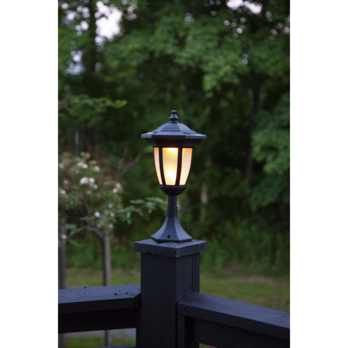 Solcellelampe med multifunksjon - Lykt/Vegglykt/Stolpe/Ganglys - www.frokenfraken.se