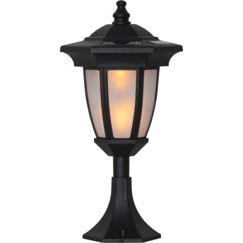 Solcellelampe med multifunksjon - Lykt/Vegglykt/Stolpe/Ganglys - www.frokenfraken.se