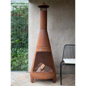 Eldstad - Terrassevarmer - Rust - 175 x 60 cm - www.frokenfraken.se