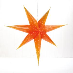 Adventsstjerne - Klassisk Gammeldags Oransje - 60 cm - www.frokenfraken.se