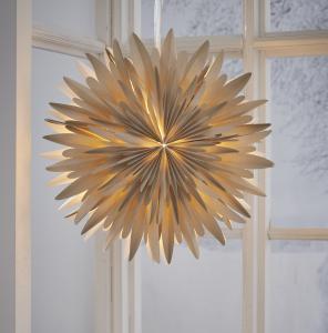 Adventsstjerne - Beige - 60cm - www.frokenfraken.se