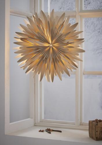 Adventsstjerne - Beige - 60cm - www.frokenfraken.se