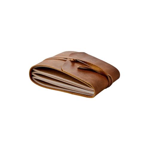 Noteringsbok/fotobok - Brun - 21 x 15 x 5 cm - www.frokenfraken.se