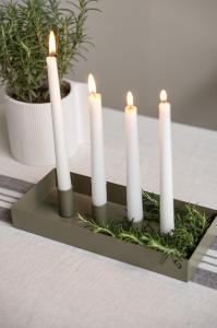 Bordlysestake – SUND – 4 lys magnet – Grønn – 30 cm - www.frokenfraken.se