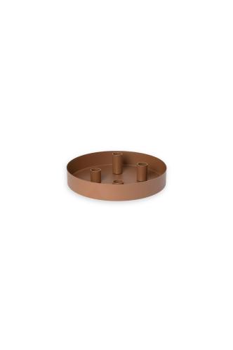 Bordlysestake – SUND – 4 lys magnet – Brun – Ø24 cm - www.frokenfraken.se