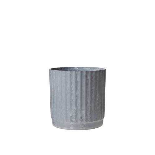 Kruka - Stripe - Grå - 2 Storlekar - Ø15, 18 cm - www.frokenfraken.se