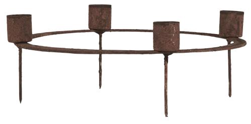 Lysstake - Adventsstake - Rustfritt - Kubbelys - Ø 21,7 cm - www.frokenfraken.se