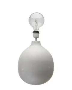 Lampfot - Marmorvit - 28 x 42 cm - www.frokenfraken.se