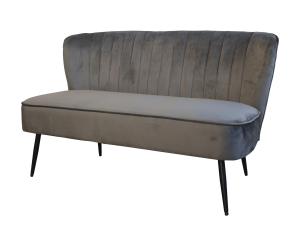 Sofa - Sammet - Latte - 79 x 127 x 65 - www.frokenfraken.se