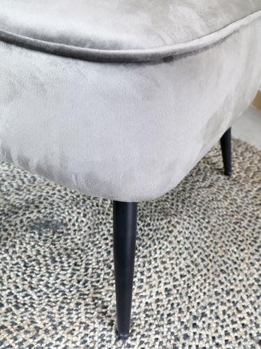 Fåtölj - Sammet - Latte - 75 x 58 x 68 cm - www.frokenfraken.se