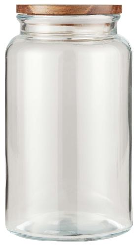 Glasburk med trelokk - 3750 ml - Ø16 X 27,5 CM - www.frokenfraken.se